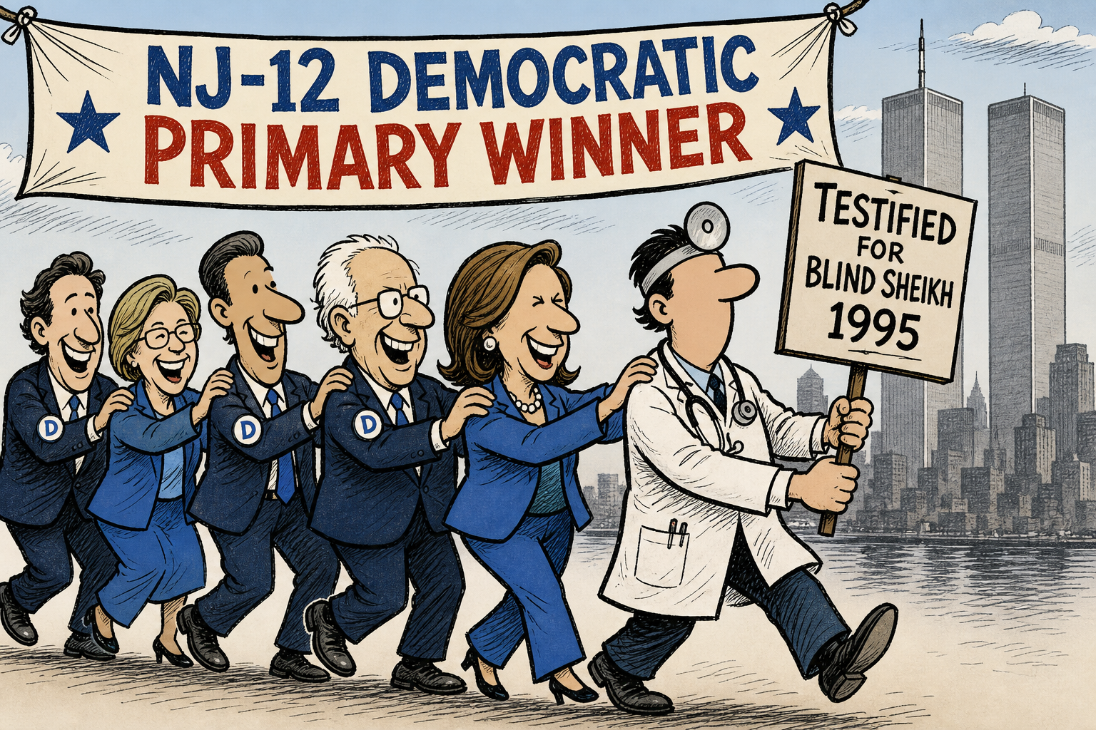 The DNC Congratulated the Man Who Defended the Blind Sheikh. Nobody in the Party Said a Word.