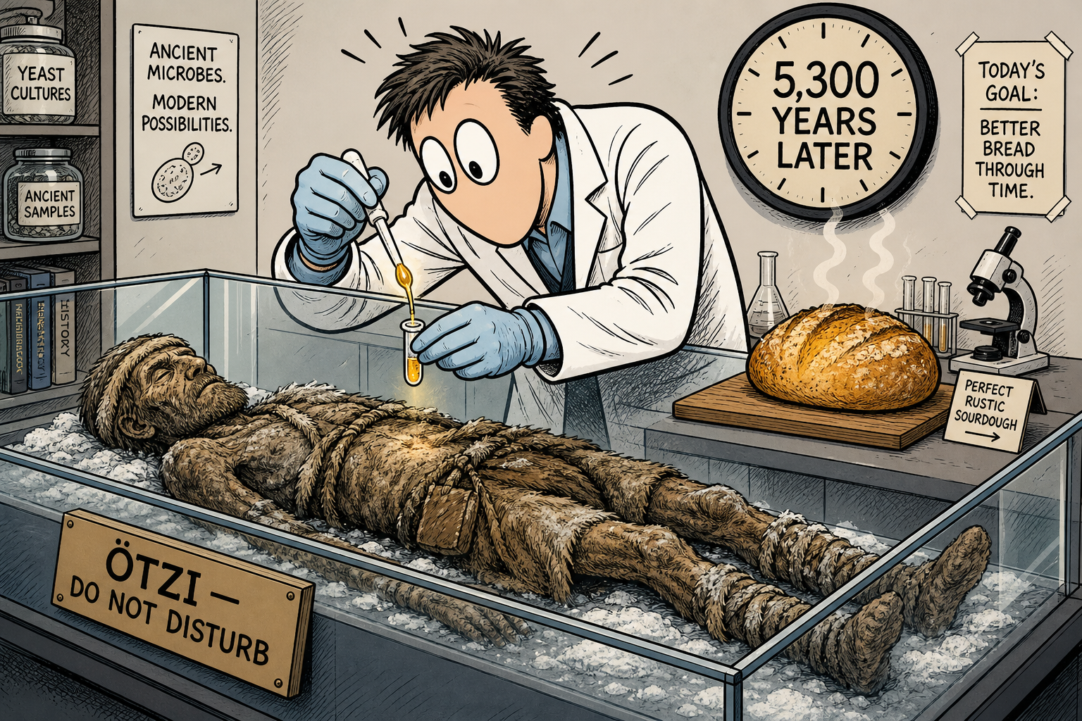 Scientists Found 5,300-Year-Old Viable Yeast in a Mummy's Gut — and Baked Sourdough With It