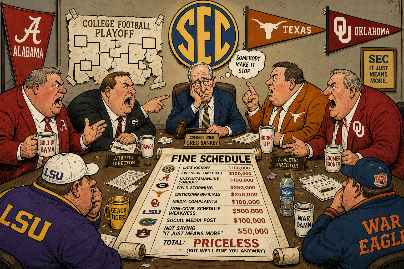 The SEC Met in Destin to Divide College Football's Future. Texas and Oklahoma Haven't Changed the Power Dynamic Yet.