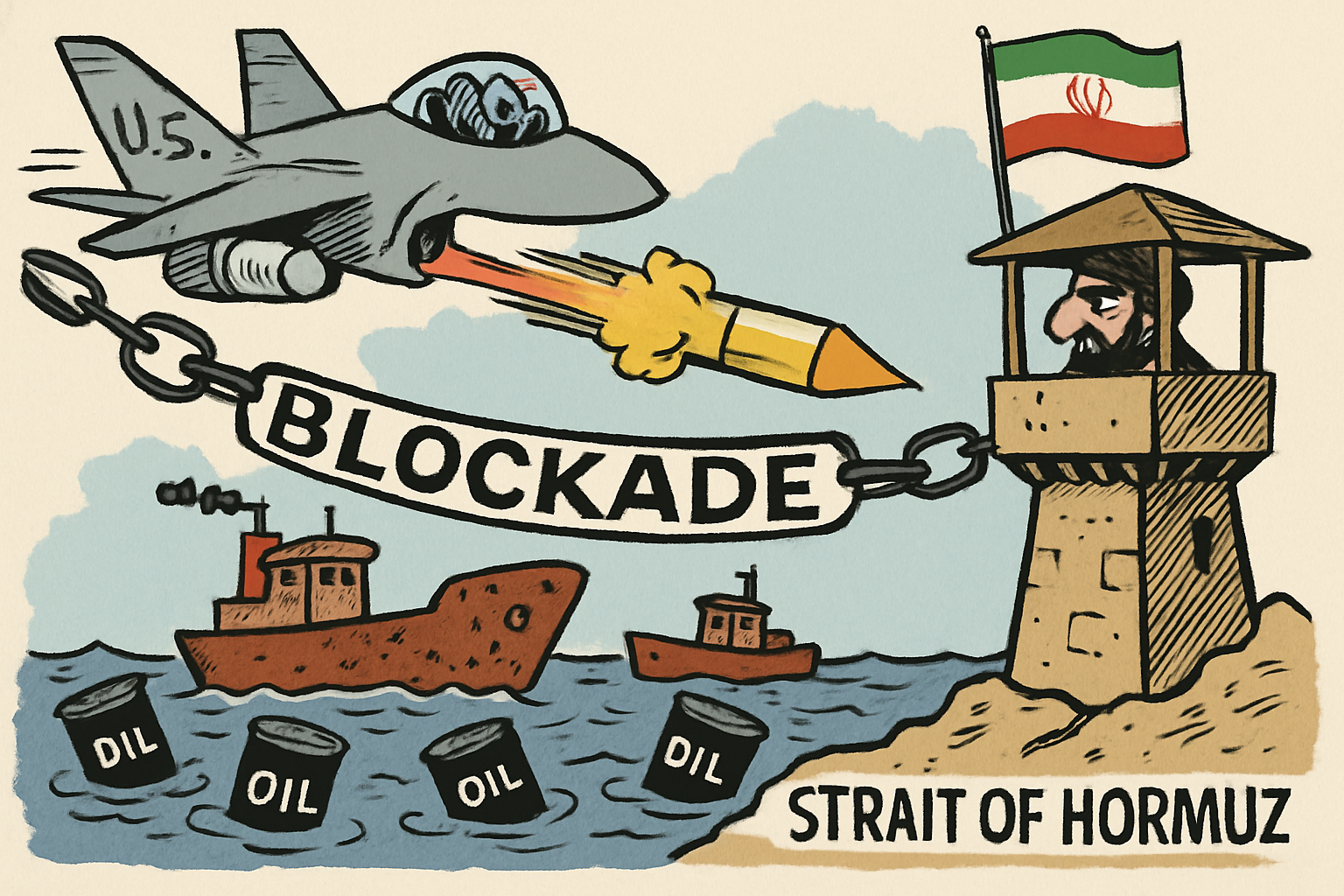 A US Aircraft Fired a Hellfire Missile Into a Cargo Ship to Enforce the Iran Blockade